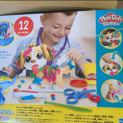 ✨新品✨ねんどでいぬのおいしゃさん 犬のおもちゃ 犬 動物 粘土 10個のツール ねんど5色 カラフル 対象年齢３才以上 こむぎねんどの画像