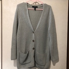 forever21 グレー　ニットカーディガン　 サイズS 