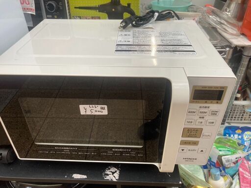 ☆中古￥5,000！【目玉商品！】HITACHI　電子レンジ　家電　2018年製　HMR-FS182型　【BG139】