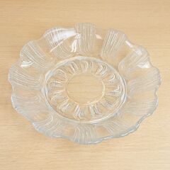 【中古品】【長期保管品】 ガラス製大皿