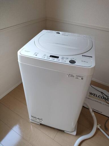 シャープ ES-GE5E 5.5kg 使用頻度少なめ 洗濯機 2021年購入 保証あり