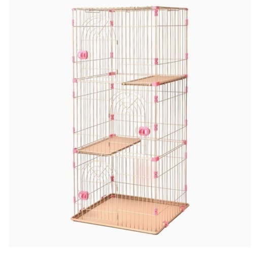 最終価格★3段キャットケージ　トイレ付き　