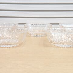 【中古品】【長期保管品】 ガラス小皿　Ｄ　５客の画像