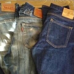 メンズジーンズ7本セットの画像