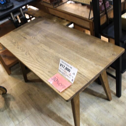 【川崎市宮前区リサイクルオフ】unico　ウニコ　オーク材　デスク　ADDY　カフェテーブル