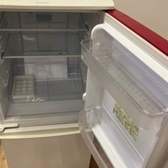 シャープ 2ドア冷蔵庫 137L SJ-BK14Y-W 【配送不可/引取り限定】の画像