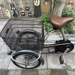 【4539】三輪電動アシスト　パナソニック　バッテリー・充電器無　普通自転車として乗れます　55,600円（防犯・税込）の画像