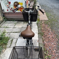 【4539】三輪電動アシスト　パナソニック　バッテリー・充電器無　普通自転車として乗れます　55,600円（防犯・税込）の画像
