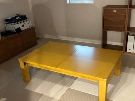 立川市★折れ脚伸長式テーブル★幅120～最大180×奥行75　SJ-2120 ロー　伸縮