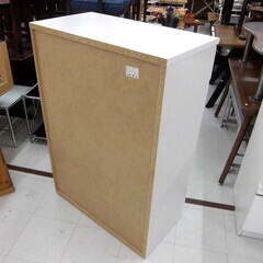 チェスト 6段 幅79×奥行42×高さ114cm エナメル調 ホワイト 白 タンス 箪笥 衣類収納 収納家具 苫小牧西店の画像
