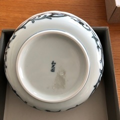 有田焼和光園　古染付盛鉢　藍色の画像