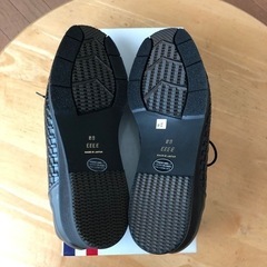 セシリアシューズ　ブラックメッシュ　23cmEEEE 新品の画像