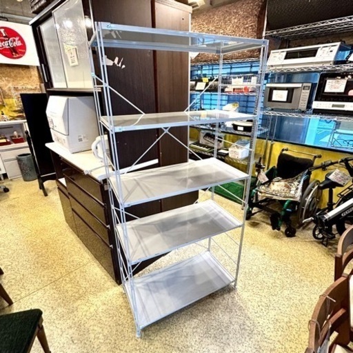《売約済》【武蔵小山店】 無印 MUJI スチールラック ユニットシェルフ オープンラック ラック シェルフ 棚 大容量 収入 家具 