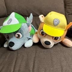 ◆パウパトロール 超BIGぬいぐるみ ラブル 、ロッキー 2種セット◆