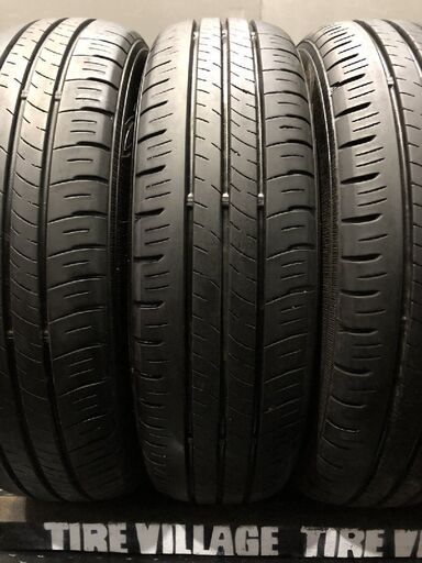 DUNLOP ENASAVE EC300+ 155/65R14 14インチ 夏タイヤ 4本 22～23年製 バリ溝 アルトラパン N-