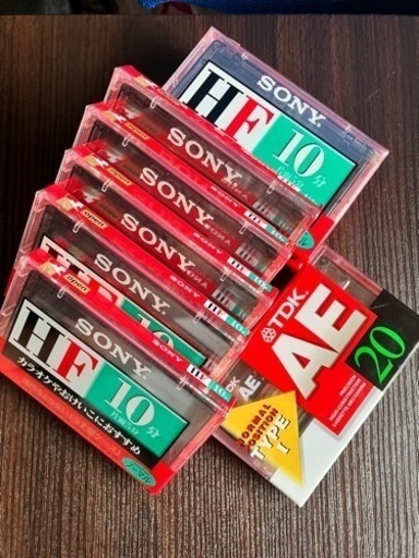 昭和レトロ未使用品❗️SONYカセットテープHF10分　7本+1本サービス❗️