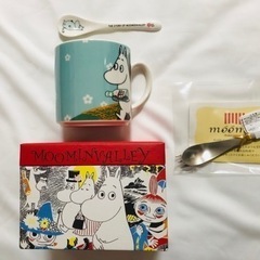 【未使用品】ムーミン  スプーン付きマグカップ   ニョロニョロ...