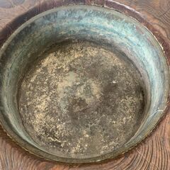 【アンティーク】 木製火鉢 大型 手炙り 古美術 直径65cm 火鉢 レトロ N0233の画像