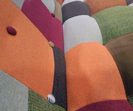 ソファ 2人掛け パッチワーク風 ファブリック ラブソファ 幅120cm コンパクト 札幌市東区 新道東店 人気・おすすめ｜話題商品・売れ筋商品でも使える 日本国内対応 安心梱包 日本発送限定