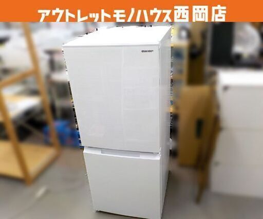 西岡店 2ドア冷蔵庫 152L 2022年製 シャープ SJ-D15H-W ホワイト 100Lクラス どっちもドア SHARP