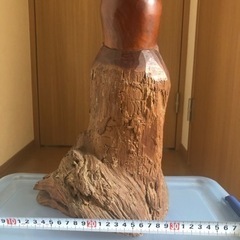 福禄寿①　彫刻　一刀彫　岳峰作　伝統工芸　福禄寿　昭和　当時物の画像