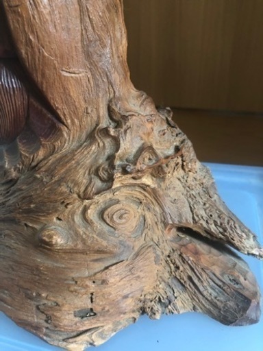 福禄寿② 一刀彫　彫刻　工芸品　昭和当時物　