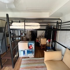　引き取り限定！！階段付きロフトベッド