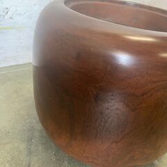 【アンティーク】 木製火鉢 ② 手炙り 古美術 直径28cm 火鉢 レトロ N0235の画像