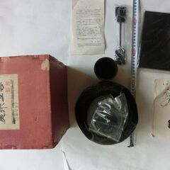 ★鋳物、茶釜、縁起鶴絵柄、★花入れ、煙草、セット、未使用箱入り、...
