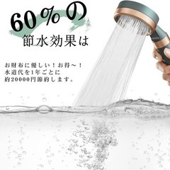 【新品未使用】シャワーヘッド 浄水塩素除去 節水 亜硫酸ボール フィルター お風呂 洗浄 保湿の画像