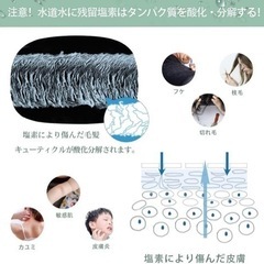 【新品未使用】シャワーヘッド 浄水塩素除去 節水 亜硫酸ボール フィルター お風呂 洗浄 保湿の画像