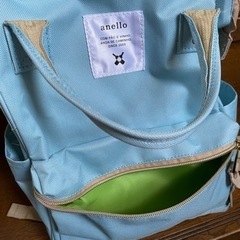 【美品】anello リュック スカイブルーの画像