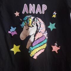 ANAPスパンコール ユニコーンTシャツ【110センチ】の画像