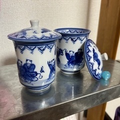 蓋つき湯呑　7客まとめて