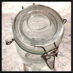 ꒰未使用꒱アンティーク調 密封 漬け物 グラス 容器  保存瓶の画像