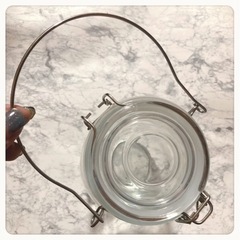 ꒰未使用꒱アンティーク調 密封 漬け物 グラス 容器  保存瓶の画像