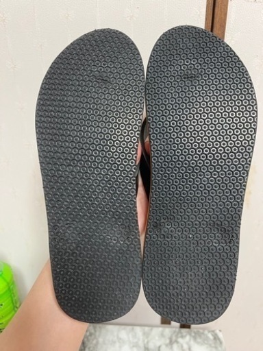 新品　皮サンダル