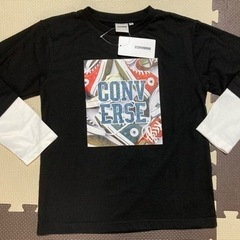 新品タグ付✨キッズ140✨コンバース✨定価2,750円✨長袖トッ...