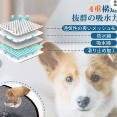 美品　2枚セット　STVICTORY 大型　ペットシーツ 洗える 犬 猫 ペット用 おしっこマット 下敷き ペットマット 滑り止め 防水 速乾 消臭 子犬　大型犬　シニア犬の介護シート　トイレ　マットの画像