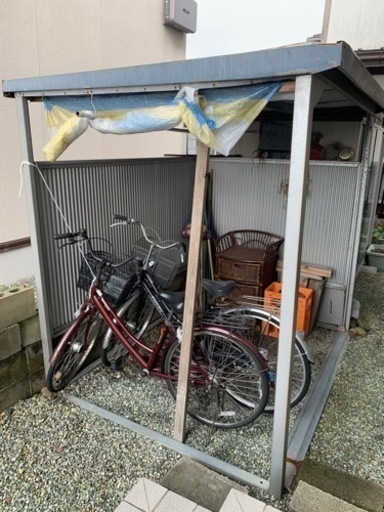 受付終了　受渡決定　自転車小屋