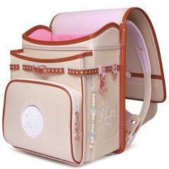 【新品】最新 女の子ランドセル マーガレットモデル 高級 大容量 撥水加工 6年保証 全国送料無料 スクールバック 通学カバン ベージュの画像