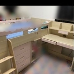 お話し中　引っ越しの為　ニトリ　大人気　システムベッド　ピンク　