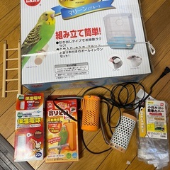 鳥カゴ　　ヒーター３つ　カゴカバー一つ