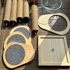 キャットタワー　宇宙船ハンモック付き　日本メーカーRAKU
