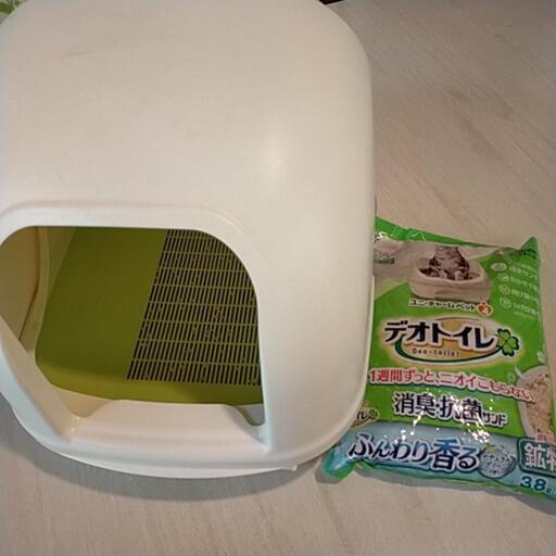 猫トイレと砂