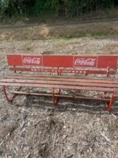 昭和レトロ　木製コカ・コーラベンチ