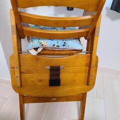 値下げしました。カトージ　ハイチェア　ベビーチェア　木製の画像