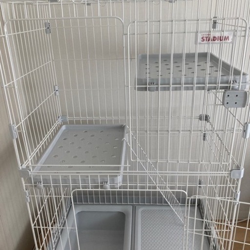 トイレ付き猫用ゲージ(8/1から少しお休みします)