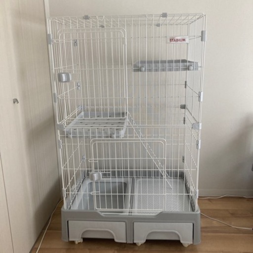 トイレ付き猫用ゲージ(8/1から少しお休みします)