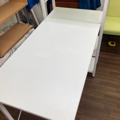 ニトリ　パソコンデスク 書斎デスク　システムデスク ホワイト　組立式　椅子セット家具 オフィス用家具 机